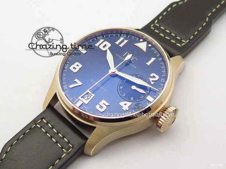 MIROTIME 1223 Big Pilot IW500909 RG ZF 1:1 Best Edition Le Petit Prince On Brown Leather Strap A Breathable 7293